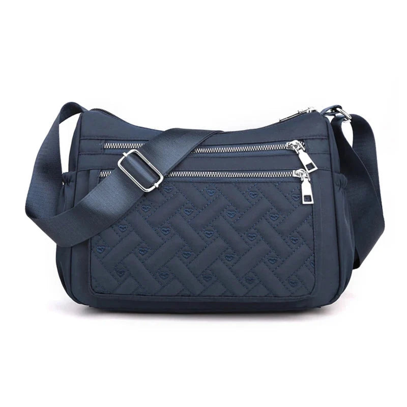 Nadia | Borsa Messenger in Nylon con Multi-Scomparti