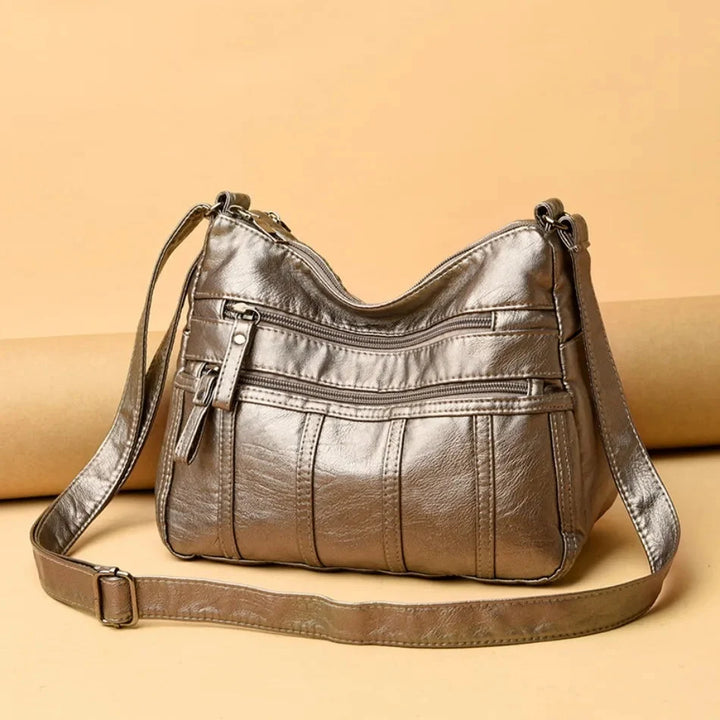 Silvana | Borsa Morbida a Tracolla con Multi-Scomparti