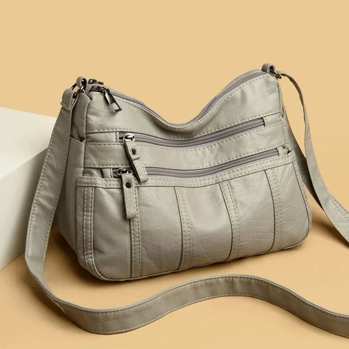 Silvana | Borsa Morbida a Tracolla con Multi-Scomparti
