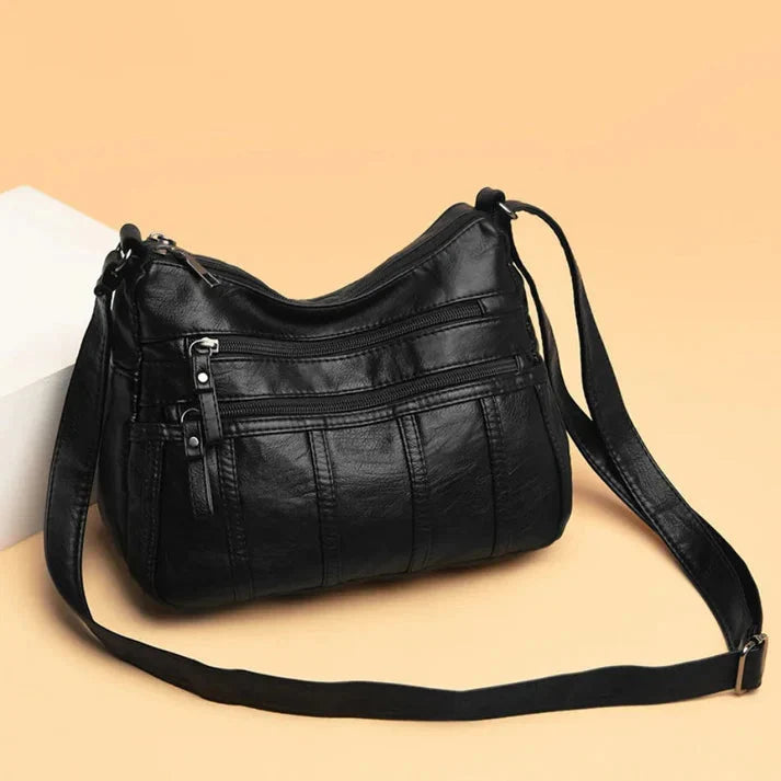 Silvana | Borsa Morbida a Tracolla con Multi-Scomparti
