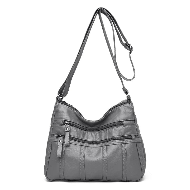 Silvana | Borsa Morbida a Tracolla con Multi-Scomparti