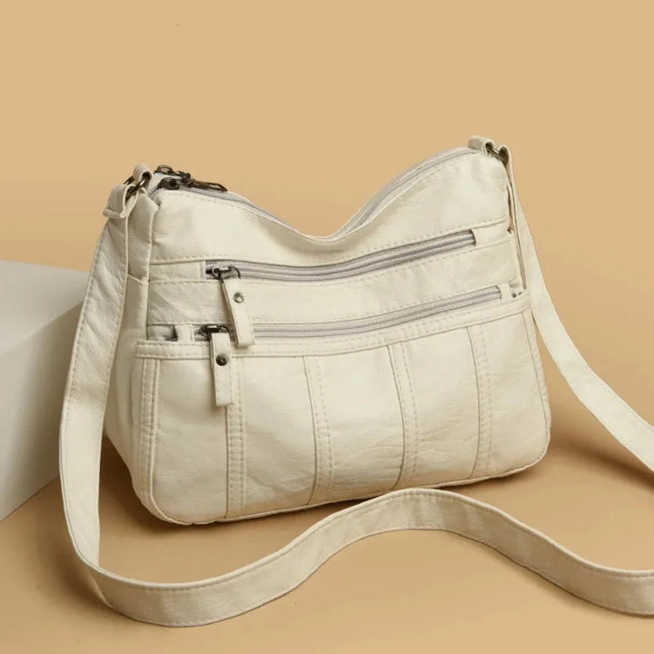 Silvana | Borsa Morbida a Tracolla con Multi-Scomparti