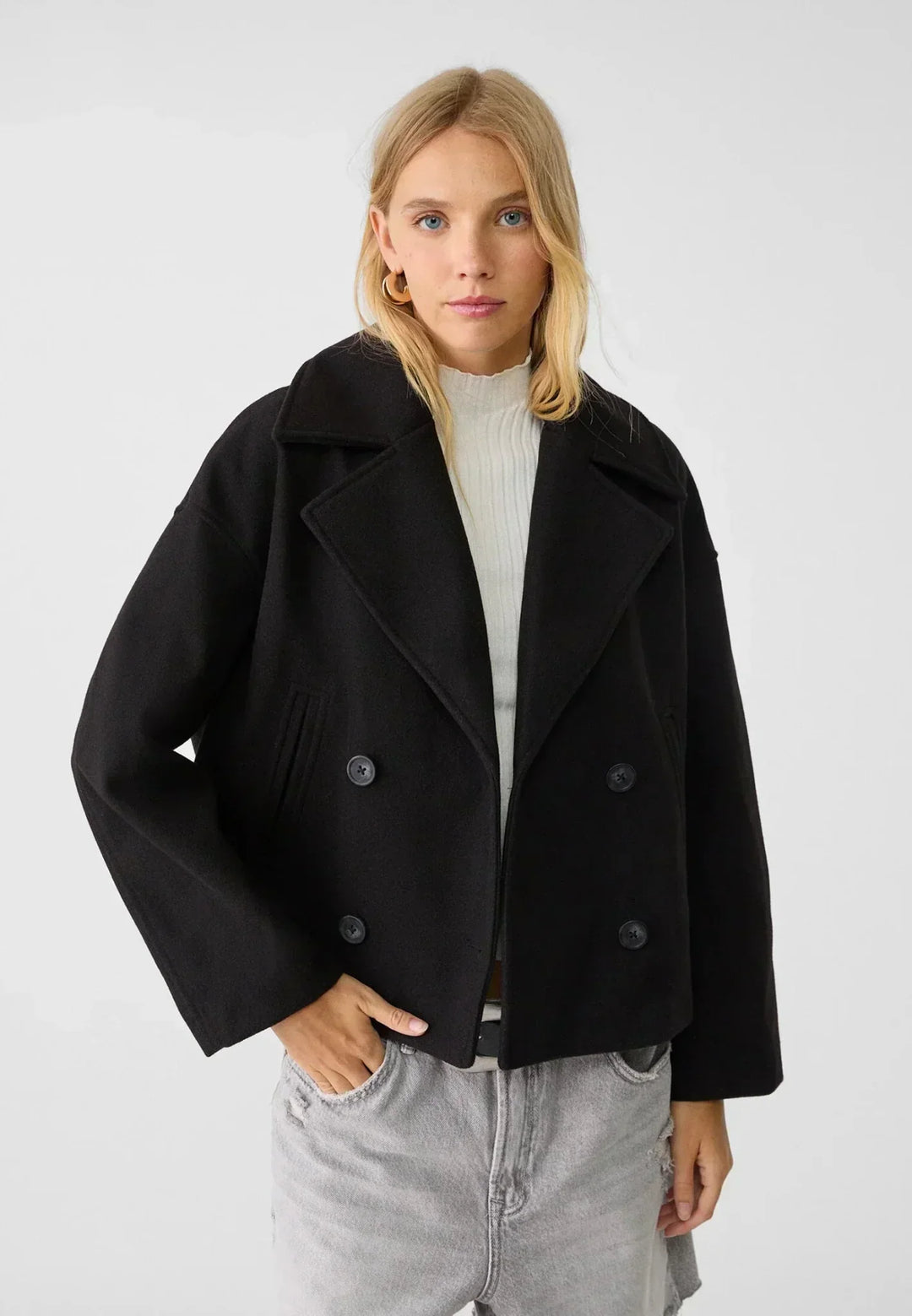 Liora | Cappotto Corto Doppiopetto