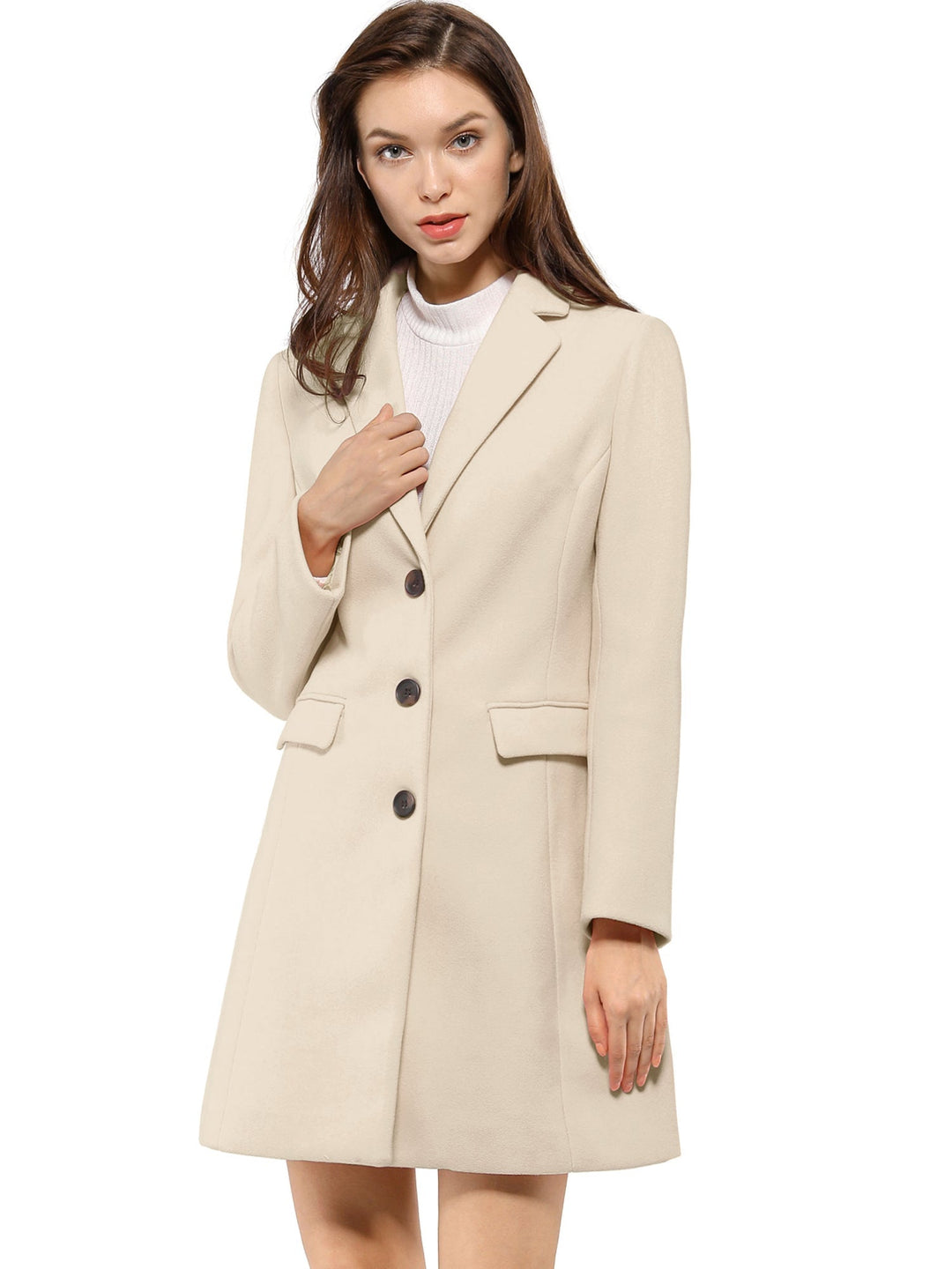 Marielle | Cappotto Classico in Lana con Collo