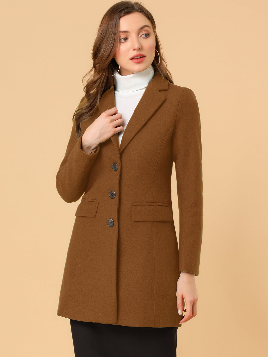 Marielle | Cappotto Classico in Lana con Collo
