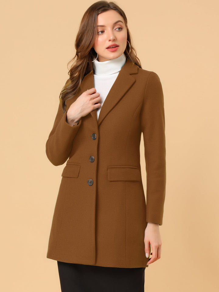 Marielle | Cappotto Classico in Lana con Collo