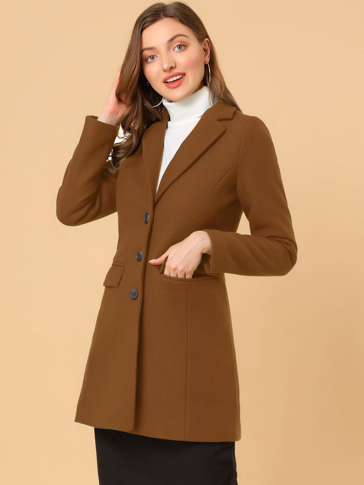 Marielle | Cappotto Classico in Lana con Collo