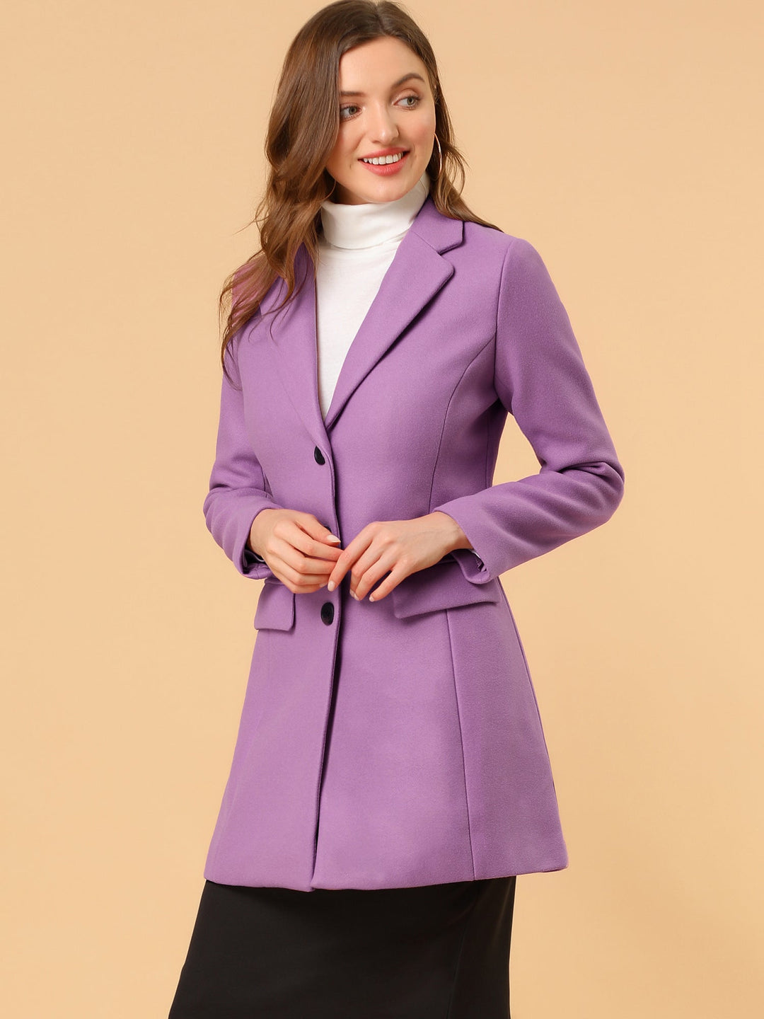 Marielle | Cappotto Classico in Lana con Collo