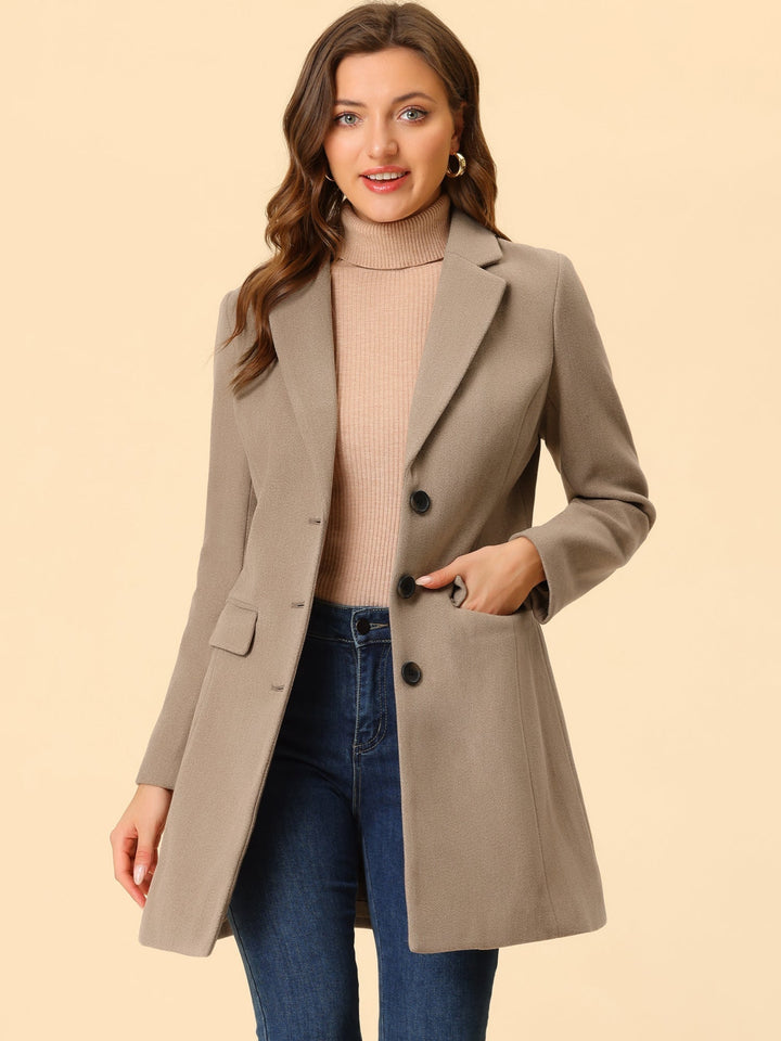 Marielle | Cappotto Classico in Lana con Collo