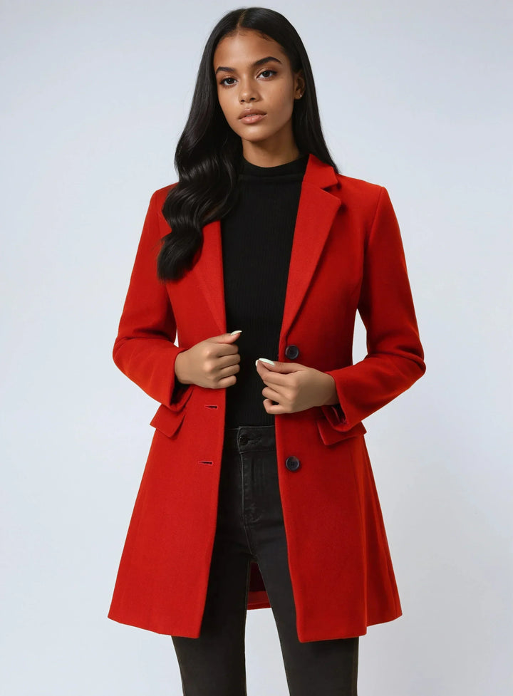Marielle | Cappotto Classico in Lana con Collo