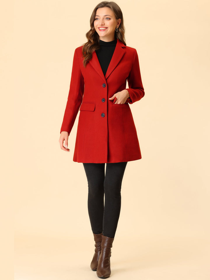 Marielle | Cappotto Classico in Lana con Collo