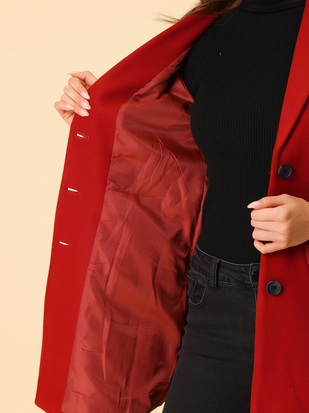 Marielle | Cappotto Classico in Lana con Collo