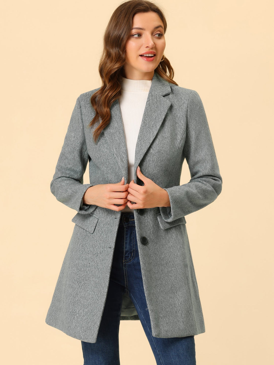 Marielle | Cappotto Classico in Lana con Collo